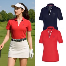 비티알 여성 골프웨어 여름 반팔 카라 PK 티셔츠 BSC495RT1W