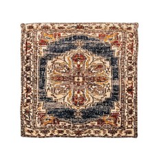 요가 및 명상 쿠션 - 수공예품. 40.6cm 원형 (블루 아그라), 스퀘어 투르키스탄, 1개