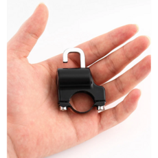 아이레노 오토바이 헬멧락 도난방지 번호 키 다이얼 방식 핸들 고정, 1개, 블랙(헬멧락)