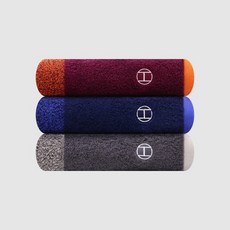 [송월타월] 송월 호텔컬렉션 스퀘어 50 (큰타올 / 빅사이즈타올 / 50X100cm / 최고급코마사 40s/2 / 40수타올 / 40수큰타올 / 500GSM), 파랑, 3개