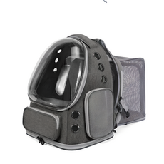 확장형 강아지 가방 고양이 백팩 이동가방 반려동물 이동장 캐리어 숨숨집 백허그, 1개, 그레이