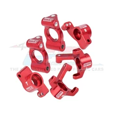 LOSI 1/24 Micro B 2WD 버기용 GPM 금속 전면 캐스터 및 스핀들 허브, 05 빨간