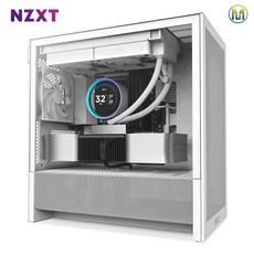 NZXT H3 FLOW (2025)(WHITE) 미들타워 PC 케이스, 수량 1개, H3 FLOW-공육일오-화이트