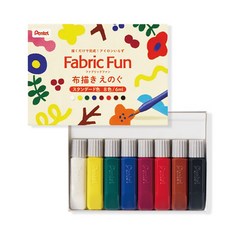 Pentel Fabric Fun 繪布水彩 衣服布料上色顏料, 1個, 標準色