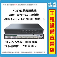 XMEYE ADVR五合一XVR錄像機 32路5MN 500萬畫素 DVR監視主機, 无,32路[雙盤位], 4盤位