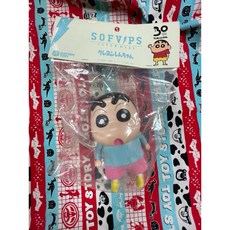 §小俏妞部屋§ SOFVIPS 野原新之助 蠟筆小新 粉彩色 公仔，可愛造型，粉嫩色彩，療癒小物，安全材質, 1個, 現貨商品