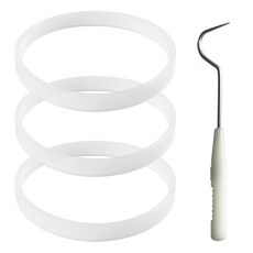 3팩 고무 개스킷 교체품 BEBEEPOO 고무 개스킷 10cm(3.9인치) 씰링 개스킷 화이트 O링 교체 부품 블렌더 CT680 BL456-30 BL681A BL682용, 3팩 고무 개스킷 교체품, BEBEEPOO 고무 개스킷