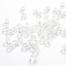 6mm 마감비즈 50개 1000개 대용량 비즈발 족자봉 커튼봉 레일용 투명 비즈, 50개입