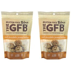 The Gfb Bite Protein Snack 黑巧克力花生醬, 2個, 113克