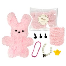 로앤제이 모루인형 만들기 DIY키트 모루 재료 부자재 키링 만들기 세트 악세사리 철사인형 털철사 동물철사, 꾸순이, 1개