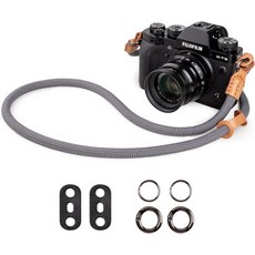 넥 스트랩 캠코더 가죽 카메라 로프 후지필름 X100VI X100V XS20 XT5용 어깨 A6000 A6100 A6400 A7용IV: 캐논 EOS R6 R10용 Nikon Z, Grey 1, 110cm