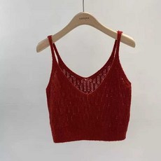 뷔스티에 레이어드 캐미솔 니트 탑 여성 모헤어 민소매 앙고라 조끼 4