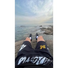 농구 바지 남자 자수 반바지 여름 매쉬 통기성 스포츠 팬츠 남성 블랙 트레이닝 운동복