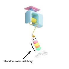 전기 인터랙티브 고양이 탄력 밧줄 자동 날아다니는 새 애완동물 스트레스 해소, 색상: 2. 파란색, 1개