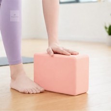 고밀도 요가블럭 핑크 요가소도구 EVA블럭 요가폼블럭, 1개, 상세페이지 참조