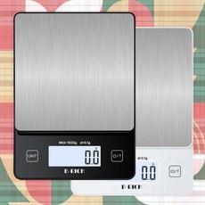 비리치 BCH1000 주방 커피 베이킹 이유식 요리용 정밀 전자저울 0.1g, BCH-1000(정밀저울), 블랙, 1kg