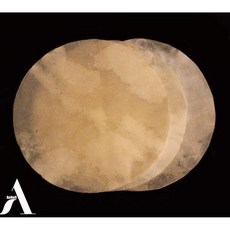 염소 가죽 젬베 헤드 드럼 덤벡을 위한 안나피가 태닝하지 않은 자연스러운 평평한 원형 조각 12인치, 22 Inches