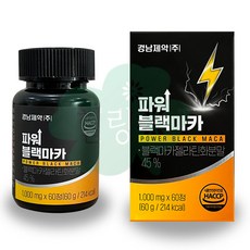 경남 파워 블랙마카 1000mg 엘아르기닌 스테미너 활력회복, 1개, 60정