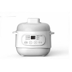 全自動陶瓷燉鍋 煲湯隔水電燉盅 養生甜品 110v, 白色（其他顏色需要備註）