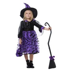 할로윈 주시 마녀 퍼플 코스튬 (선택) 아동 캐릭터 옷 nys+9825ZC