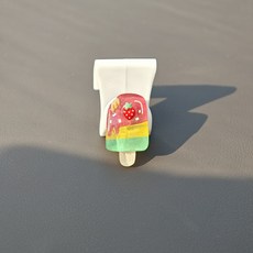 썸머 스틱 아이스 자동차 걸이 조수석 글러브 박스 앞좌석 수납 걸이 차량 인테리어 용품, 딸기 바 아이스크림 걸이, 하나
