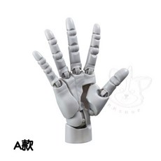 M.M小舖 SO-TA 轉蛋 扭蛋 畫家練習收藏 1比2手模型 全4款 畫家練習手部模型, 1個, A款/灰色1B671