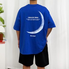 [마이빅스타일] 아크 오버핏 반팔티 5XL 2 COLOR 국내생산 빅사이즈 루즈핏 남여공용 티셔츠