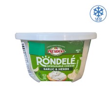 프레지덩 RONDELE 론델레 갈릭&허브 스프레드 미국산, 1개, 226g
