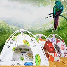 앵무새 텐트 새장 둥지 소동물 은신처 침대 새집 소형, 소_사자, 소_사자