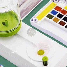 수채화 브러쉬 세척 물통 자바라물통 물감물통 수채화물통, 브러쉬린서