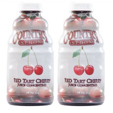 Country Spoon 몽모랑시 레드 타트 체리 응축 주스 1L 2개