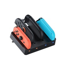 SWITCH 2 / SWITCH 主機專用 手把充電座 JOY-CON 1/2代座充, 1個, 黑色