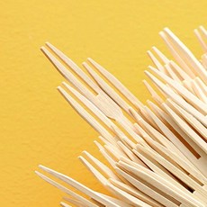 밍스 원목 포크 100p 일회용과일포크