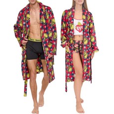 The Grinch Who Stole 크리스마스 성인용 럭셔리 슈퍼 소프트 플러시 로브 포켓 포함 155050