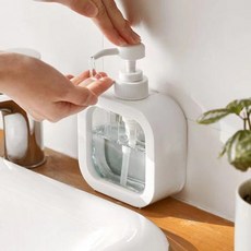 주방세제통 물비누통 주방세제디스펜서 샴푸통 500ml, 1개, 화이트