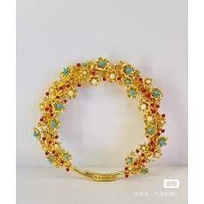 內蒙古博物院 文創 漢代 鑲寶石 金冠飾 冰箱貼, 如圖所示