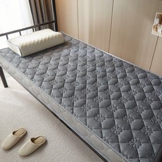 매트리스 접이식토퍼 1인 싱글 토퍼 라텍스 원룸 자취 침대 사이즈, 80x200cm 침대 학생 사이즈, 입체 꽃잎 그레이 6cm 항균