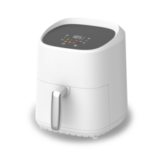 리비리비 저소음 3.5L 대용량 스텐 소형 에어프라이어 간편세척 완전자동, 화이트