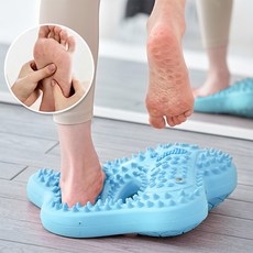 하루꿈 지압 에어스텝퍼 가정용 저소음 지압판 발바닥 지압 스텝퍼, 블루
