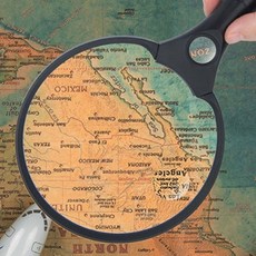 돋보기 손잡이 LED3구 대형 확대경 휴대용 작업용 29440ea 1(PC), 1개