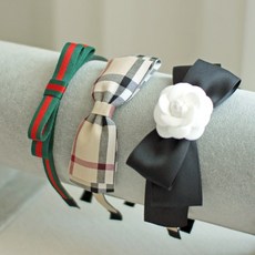 Coco_stripe_Novacheck 髮帶套組