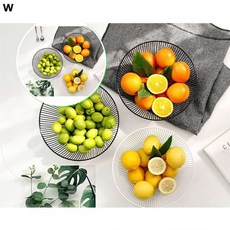 쌍문상회 주방잡화 잡화바구니 철제원형바구니 주방용품 바구니 원형 원형바구니 철제바구니 잡화용품 인테리어소품 40872EA, 화이트