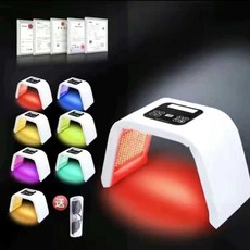 LED마스크 얼굴 마사지기 피부 케어장치 광역학 치료, 5세대 7색 신형 접이식 분광계는 분사 불가