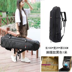 魚竿包 多功能漁具包 三層釣魚包 大容量海竿杆包 收納雙肩野釣包 1.2米 臺灣出貨, 腳蹼款黑色1米帶乾溼分離