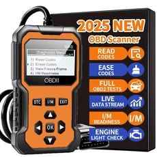 향상된 유니버설 OBD II 스캐너 자동차 엔진 고장 코드 리더 진단 스캔 도구, 03 오렌지