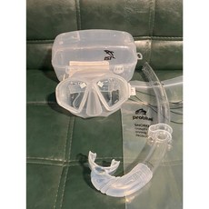 IST HUNTER 自潛面鏡防霧鏡片 MP-203 呼吸管套組 - 島嶼潛水, 透明色面鏡呼吸管套組 防霧鏡片