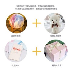 音箱小夜燈 居家重低音夢幻月球 七夕禮物 生日禮物 桌面擺件 創意擺件 趣味擺件 質感美燈 禮物, 彩繪月球音響+【禮盒】