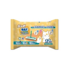 Pawluck Party 寶兒樂 無塵氏 鳳梨酵素拭拖兩用布 寵物居家適用 單包, 12枚