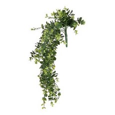 仿真藤蔓 尤加利藤蔓 金錢葉 180公分 假葉子 假植物 裝飾 佈置, 原綠色, 1套