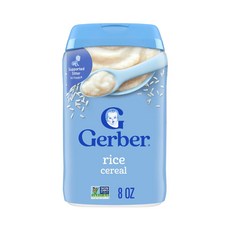거버 아기용 시리얼 1st Foods 쌀 8 oz(227 g), 277g, 1개